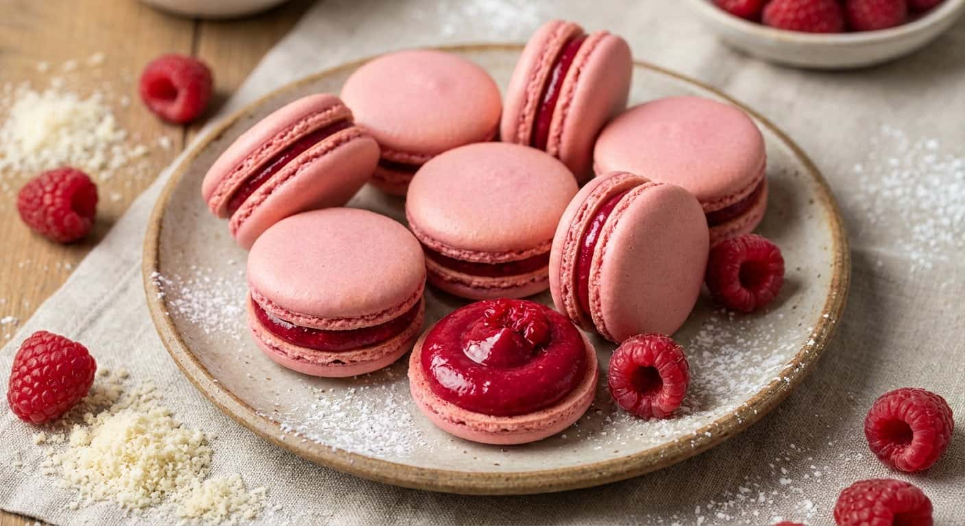 Macarons de Frambuesa