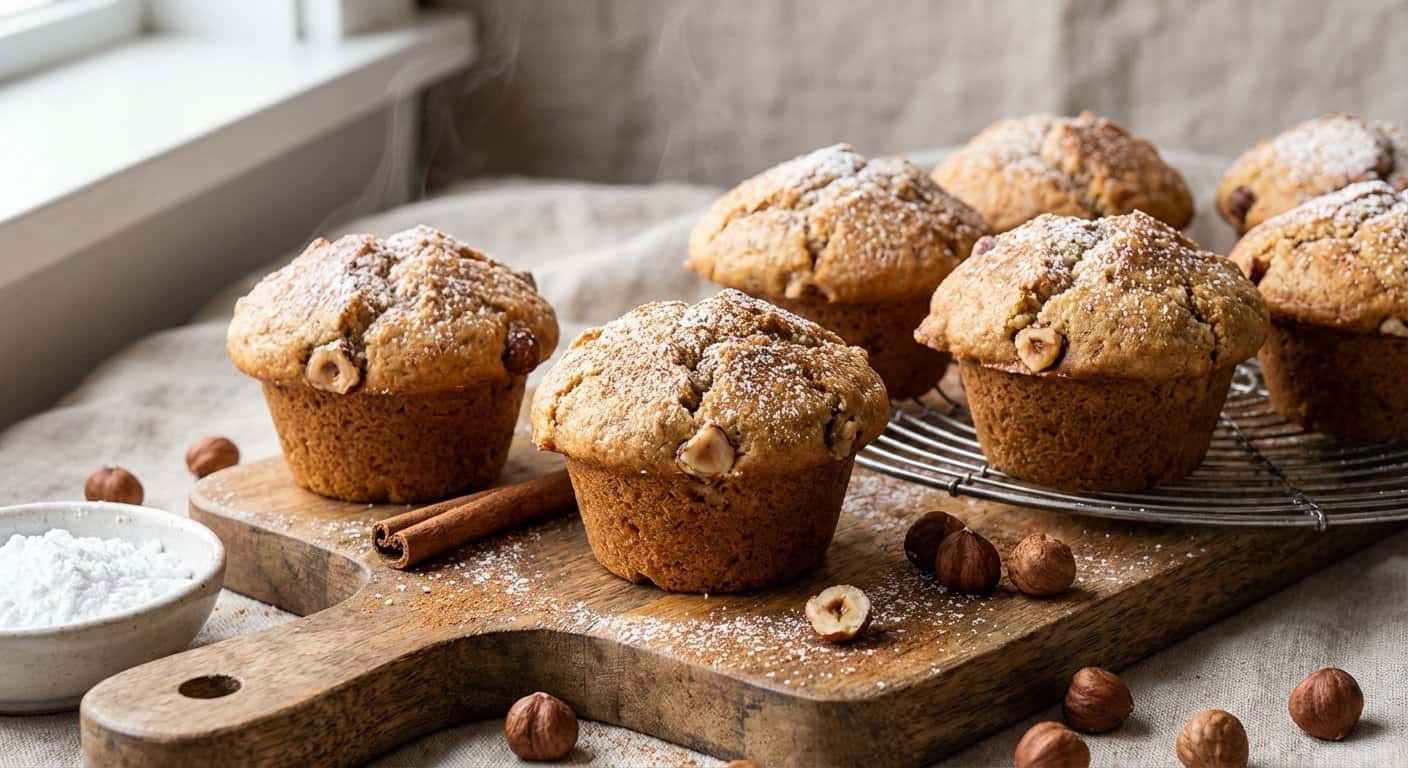 Magdalenas de Canela y Avellana