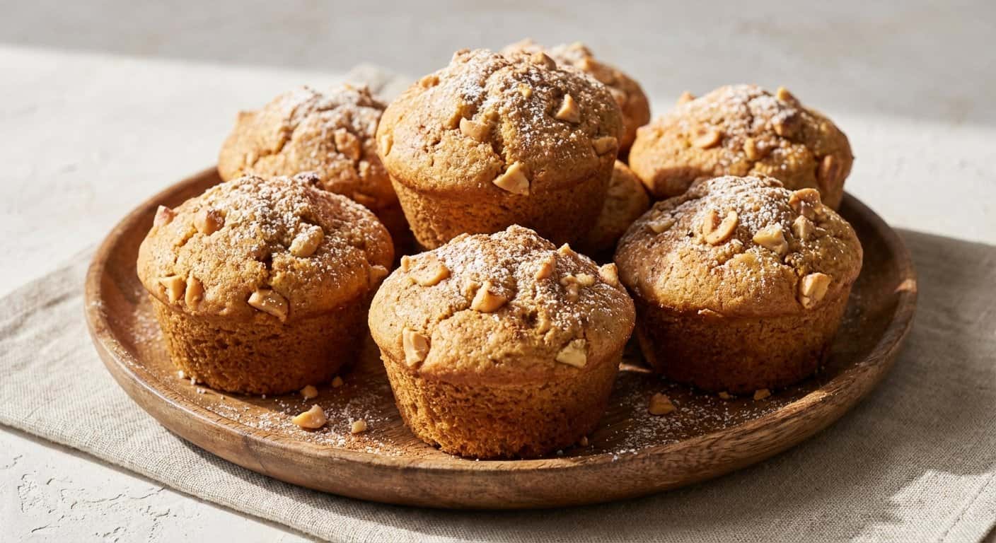 Magdalenas de Canela y Cacahuete