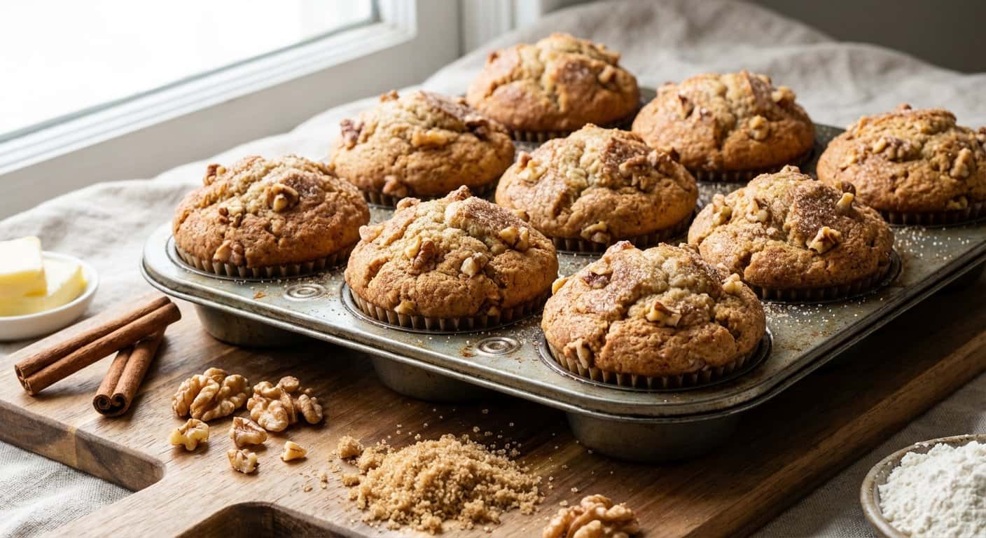 Magdalenas de Canela y Nuez