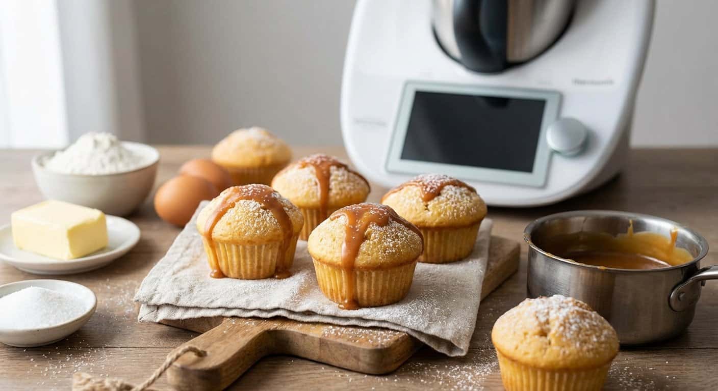 Magdalenas de Caramelo en Thermomix