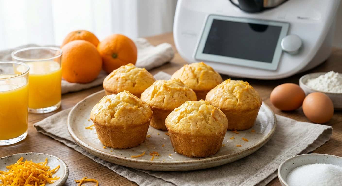 Magdalenas de Naranja en Thermomix