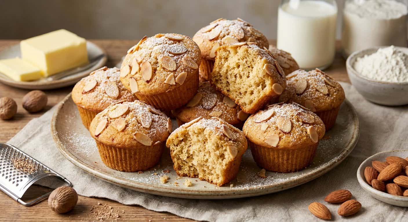 Magdalenas de Nuez Moscada y Almendra