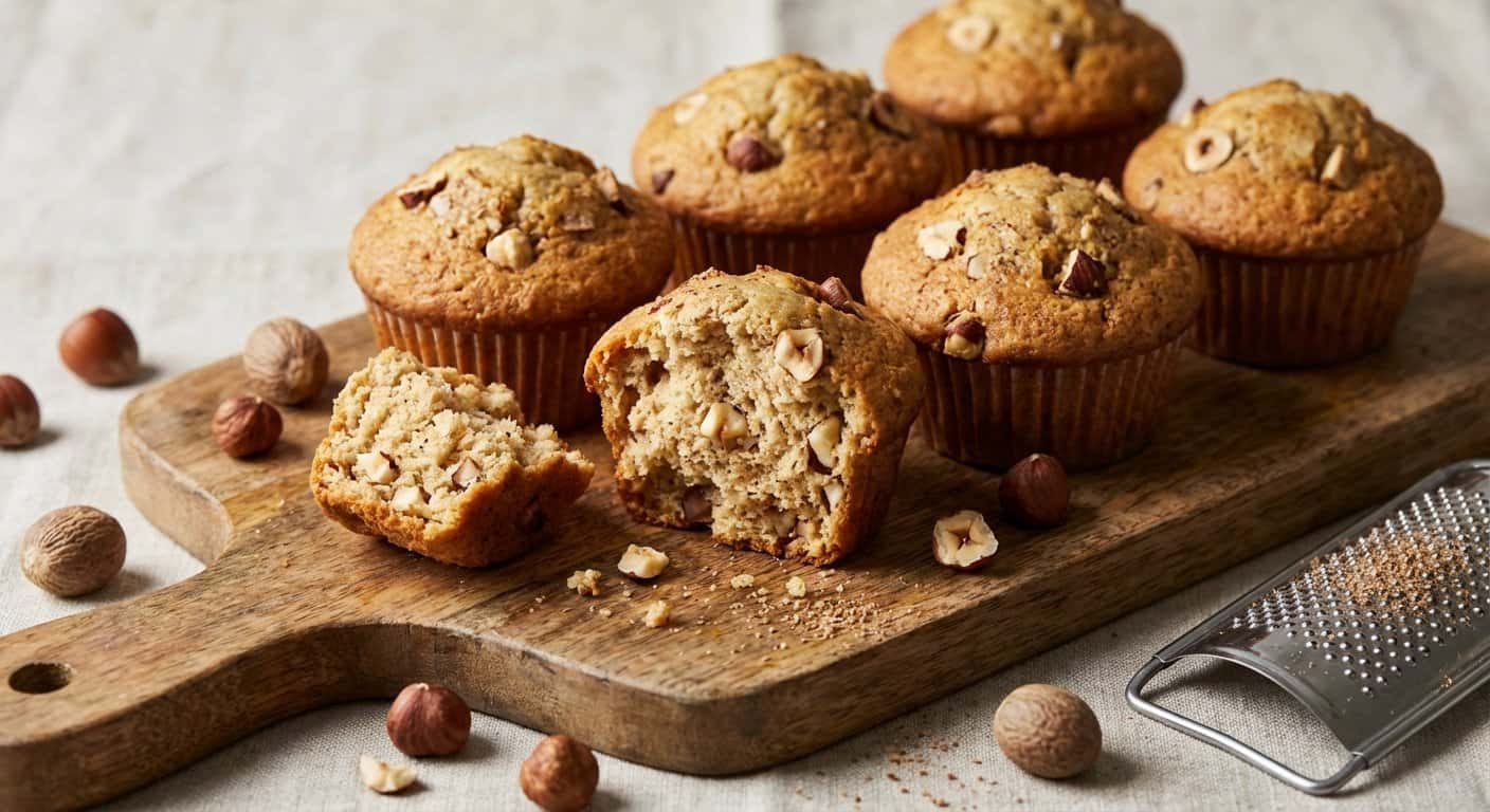 Magdalenas de Nuez Moscada y Avellana