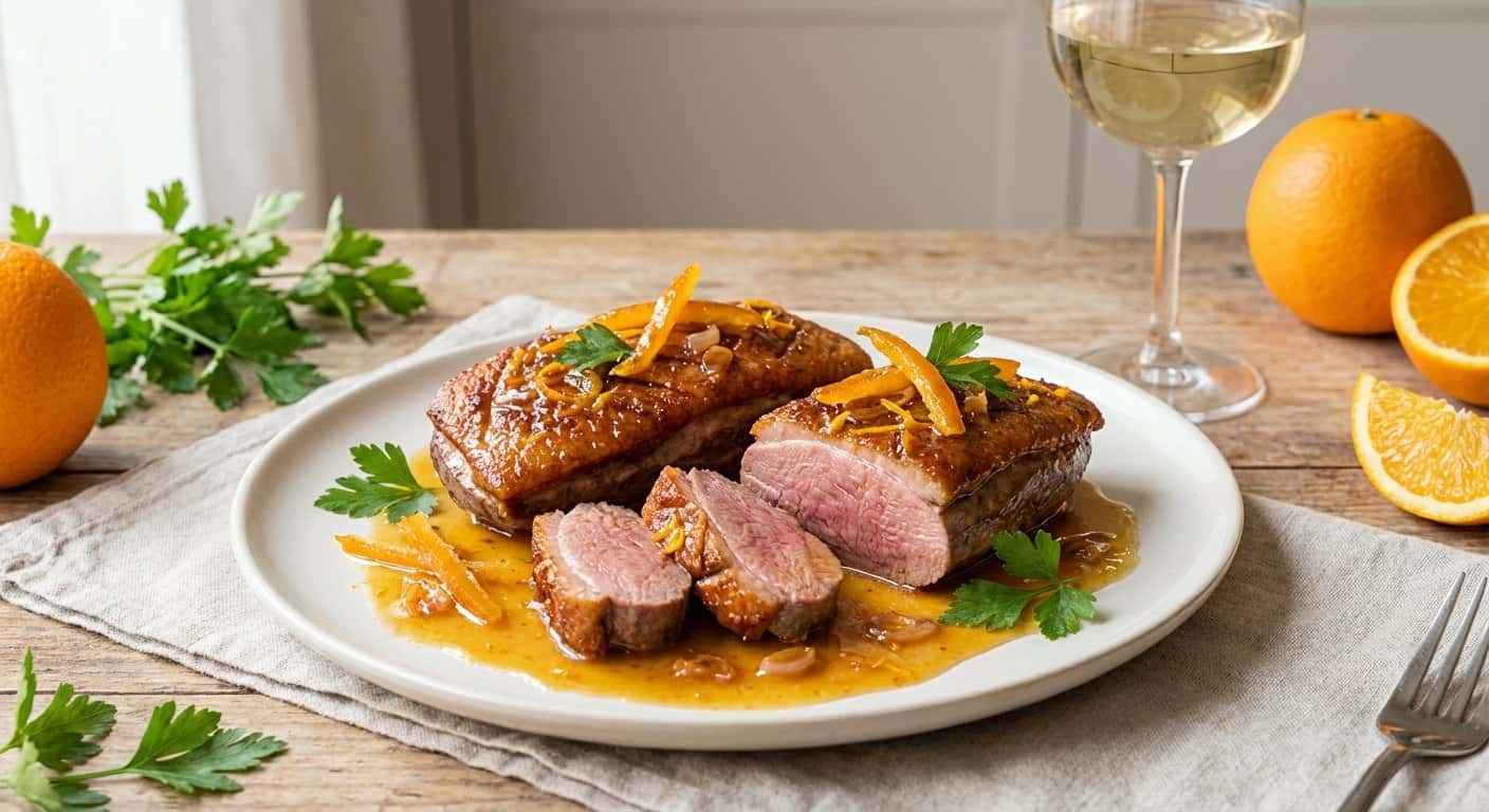 Magret de Pato a la Naranja