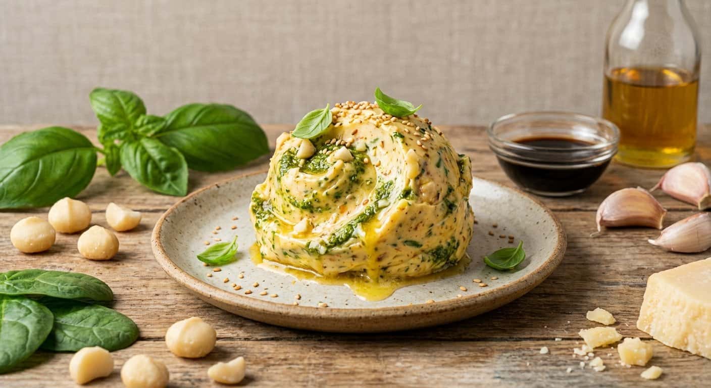 Mantequilla Asiática con Pesto Keto