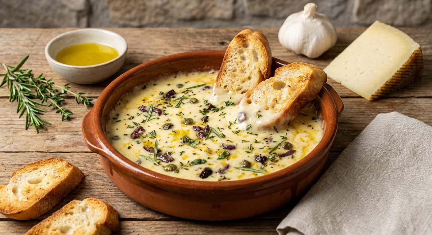 Mantequilla Mediterránea con Salsa de Queso