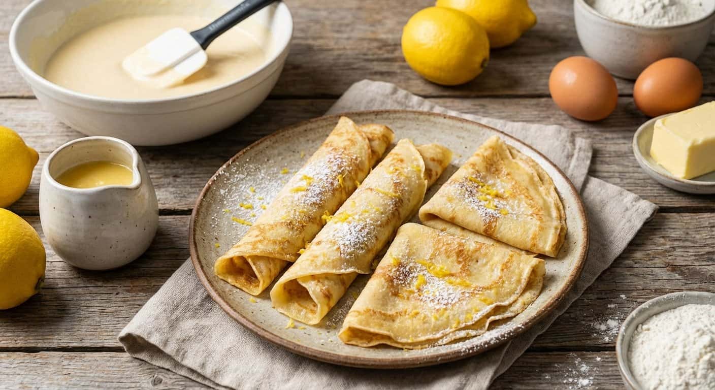 Masa de Crepes de Limón en Thermomix
