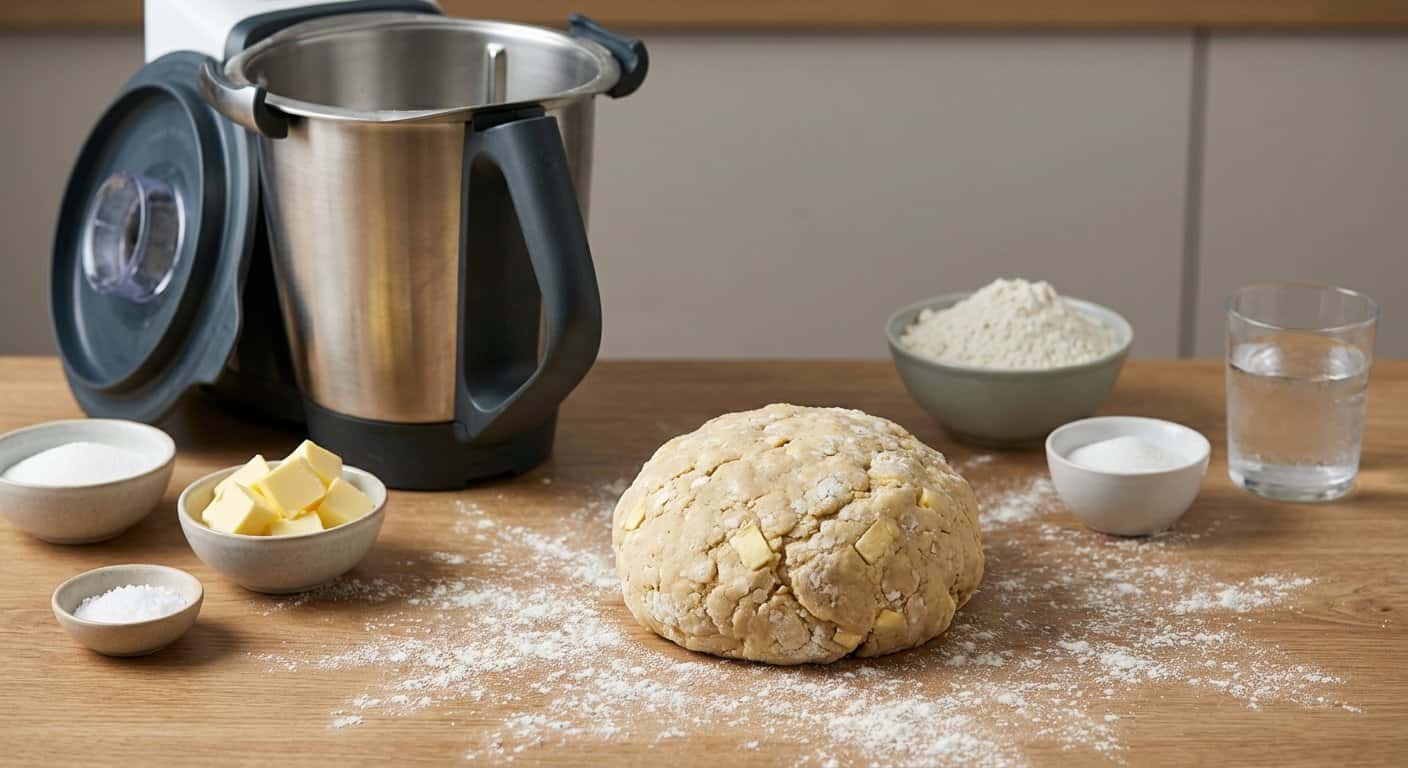 Masa de masa quebrada en Thermomix