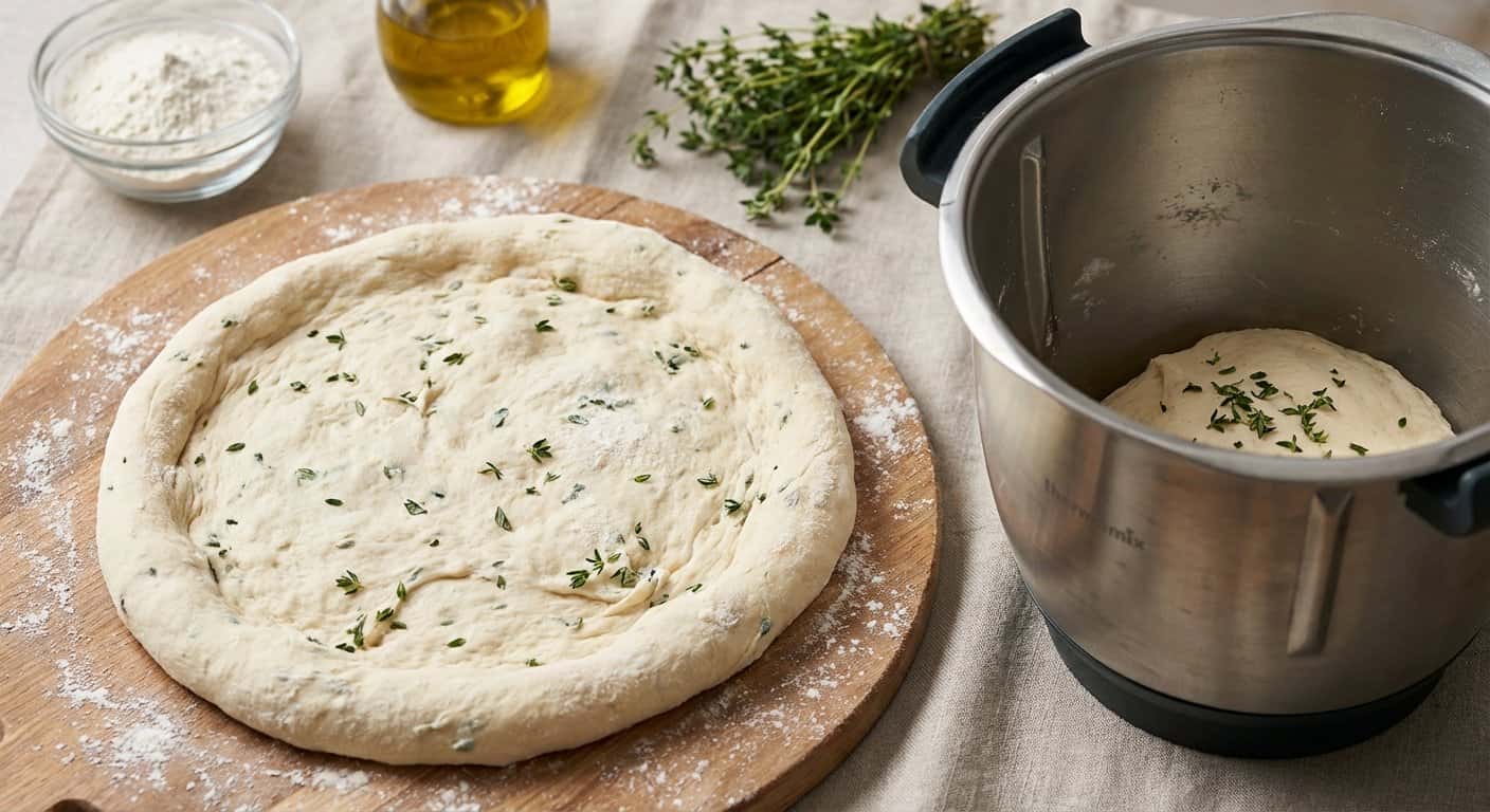 Masa de Pizza con Tomillo en Thermomix