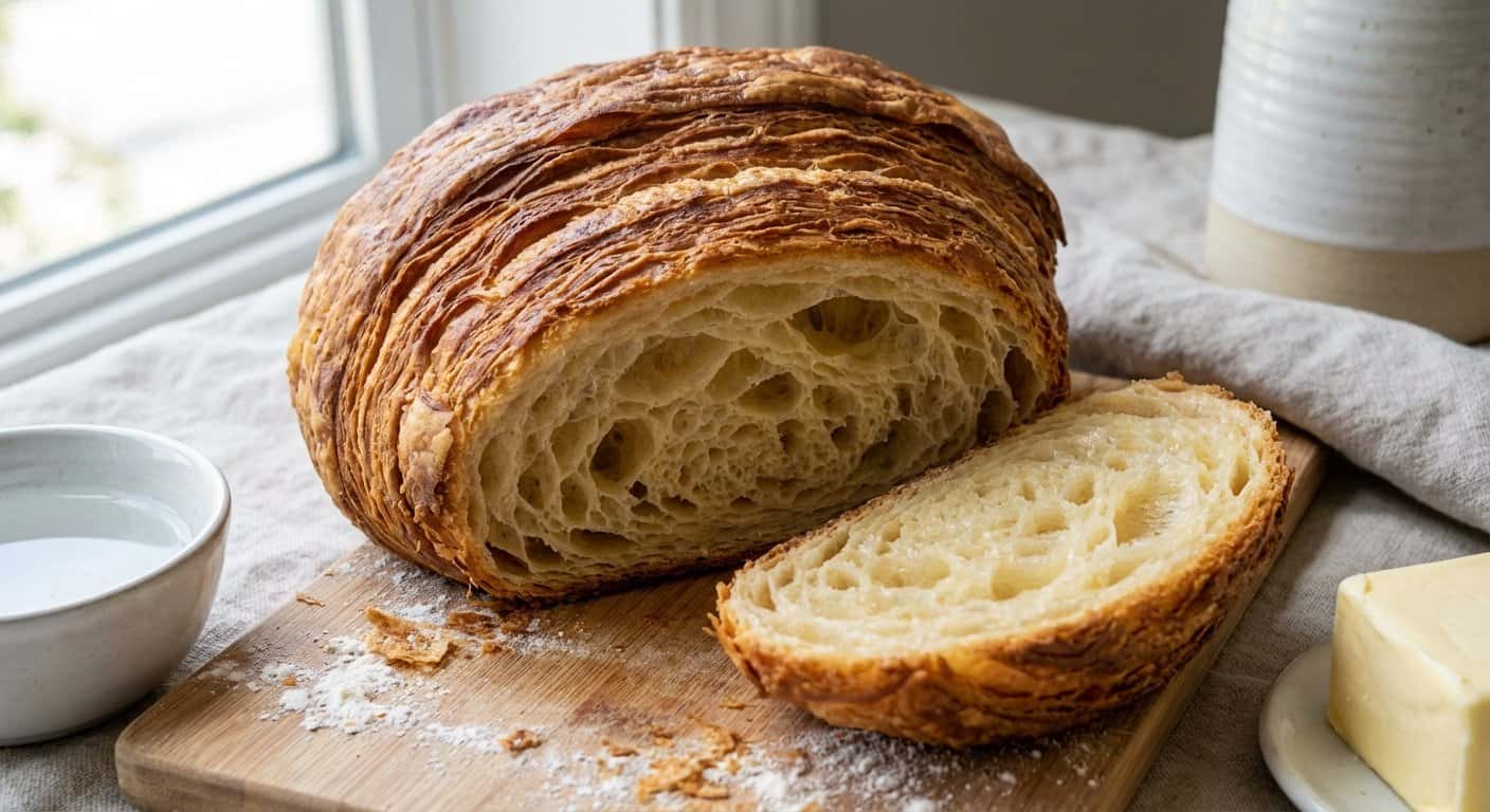 Masa Hojaldrada con Prefermento