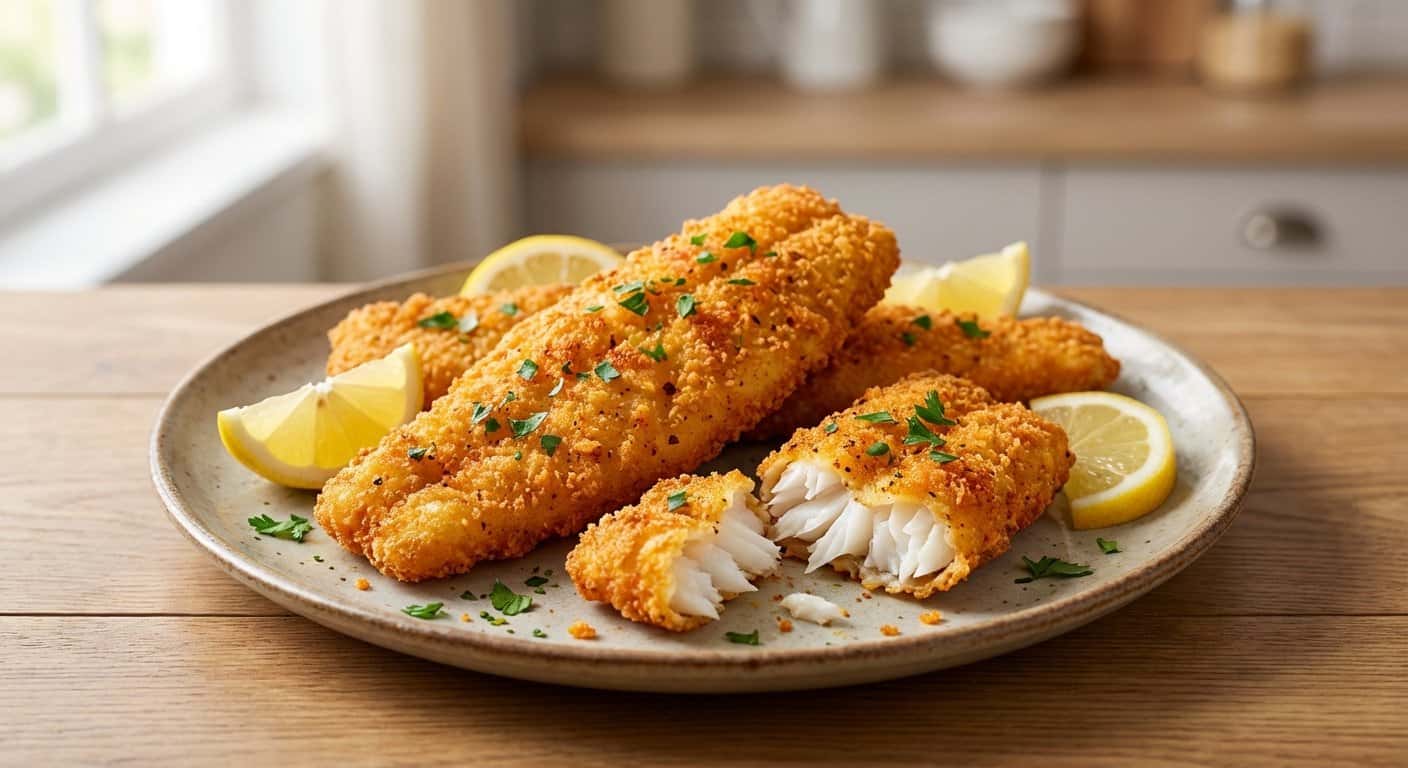 Merluza Empanada Crujiente en Airfryer