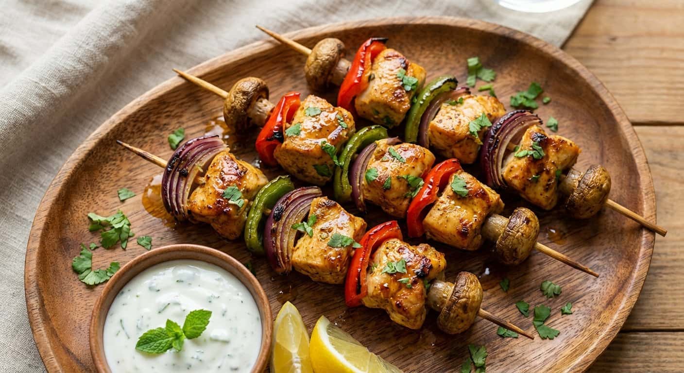 Mini Kebabs de Pollo