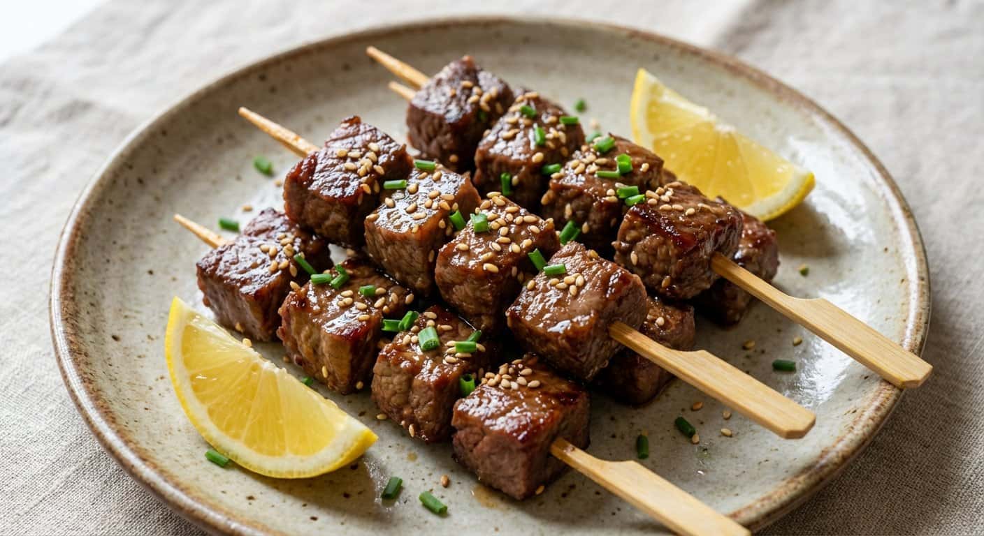 Mini Pinchos de Ternera Asiática