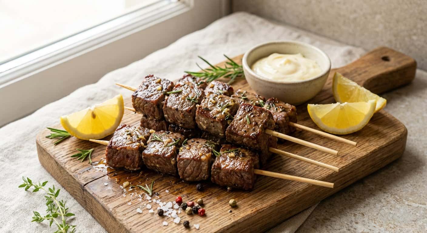 Mini Pinchos de Ternera Casera