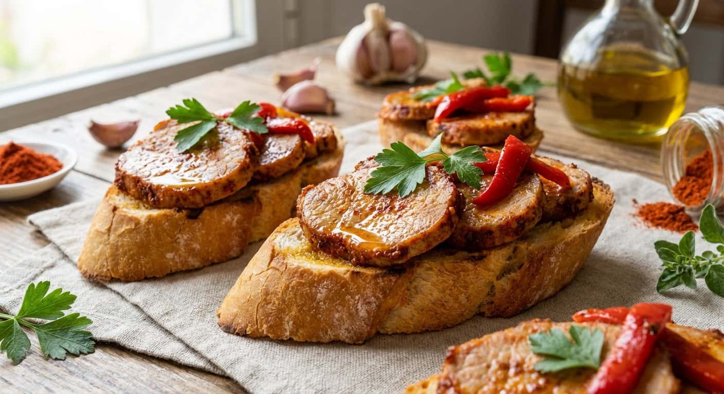 Montaditos de Lomo Adobado