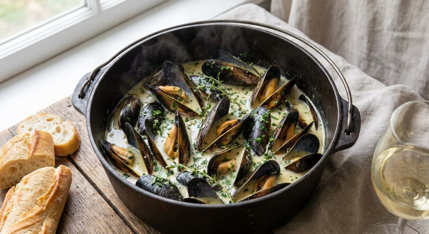 Moules Marinières Bretón con Mantequilla