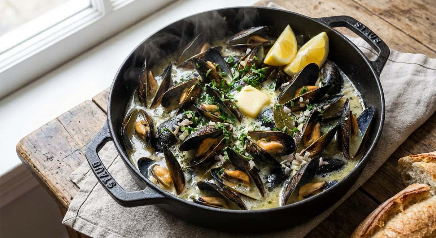 Moules Marinières Parisino con Hierbas