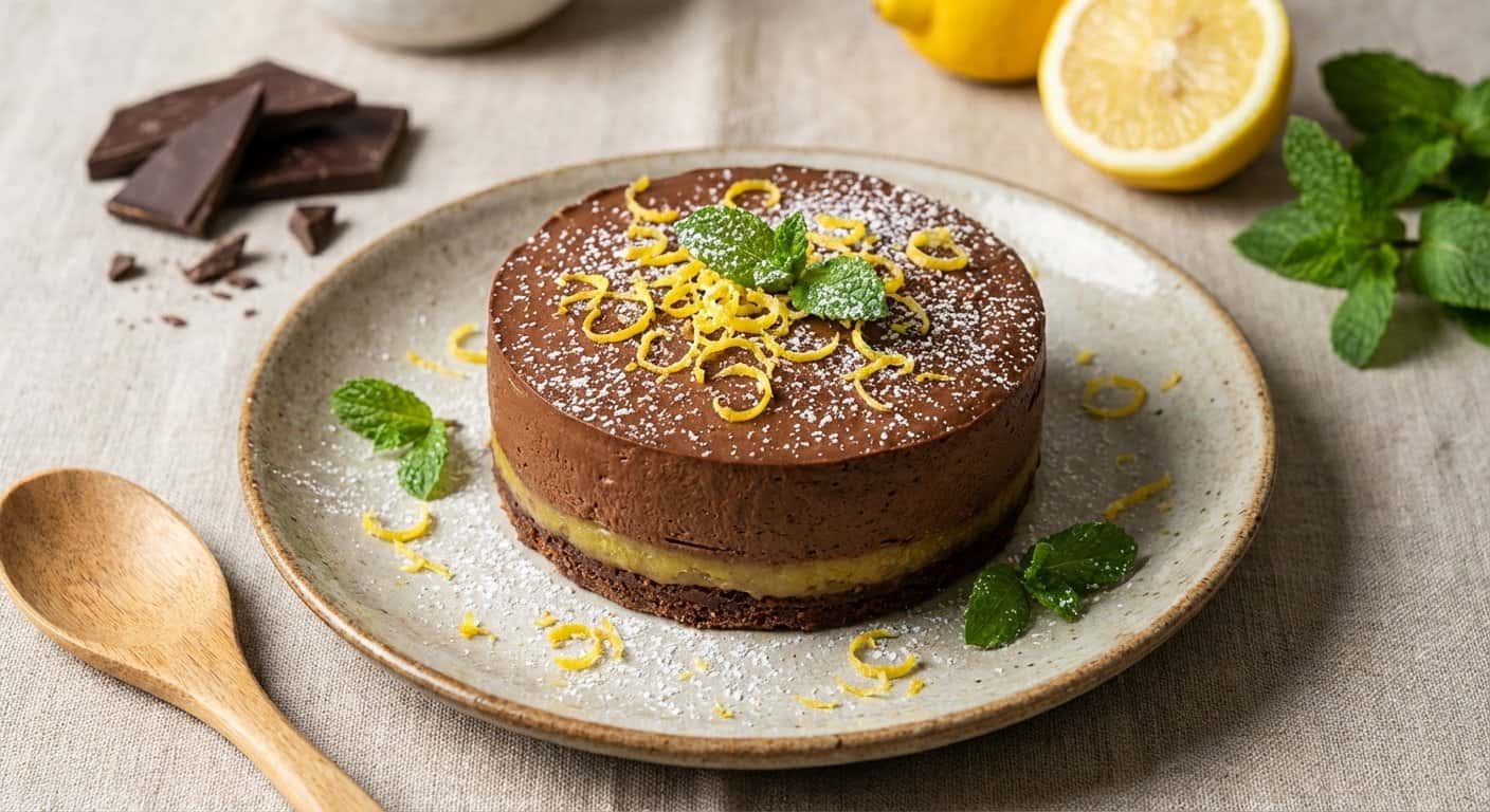 Mousse de Chocolate Negro con Limón