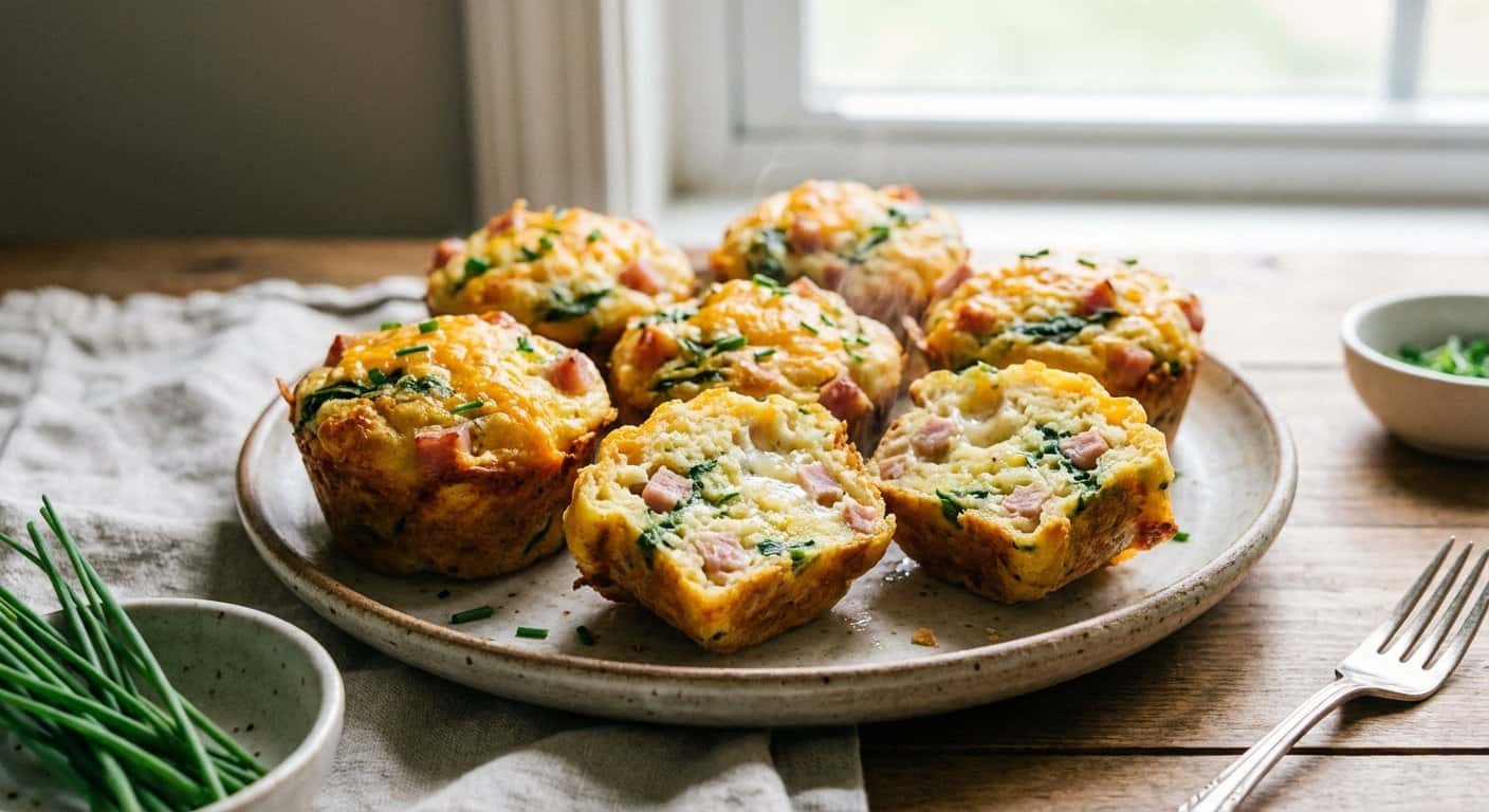 Muffins Salados de Desayuno en Airfryer