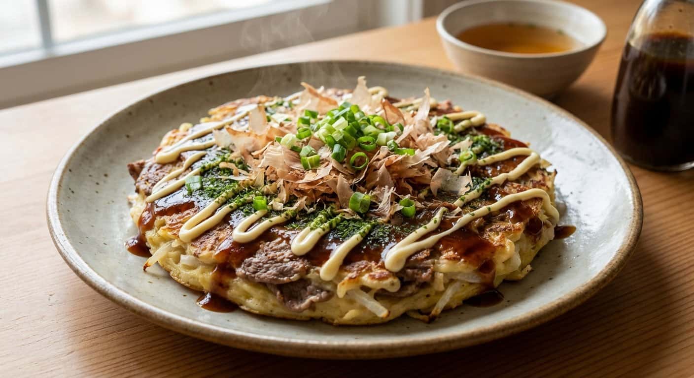 Okonomiyaki con Ternera y Daikon