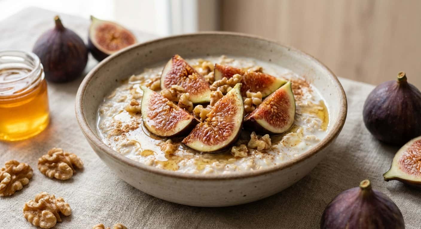 Overnight Oats de Miel e Higo