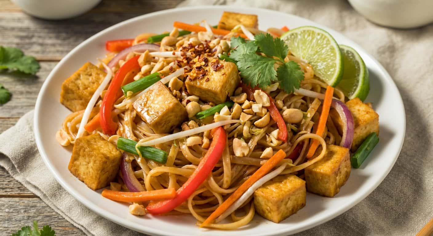 Pad Thai Vegano con Tofu