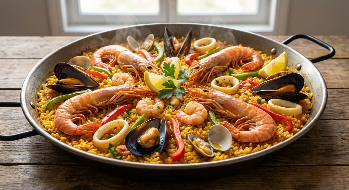 Paella de Mariscos Valenciana