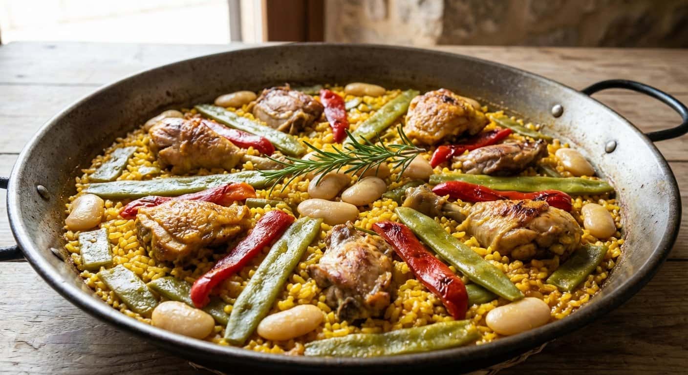 Paella Valenciana al Estilo Clásico