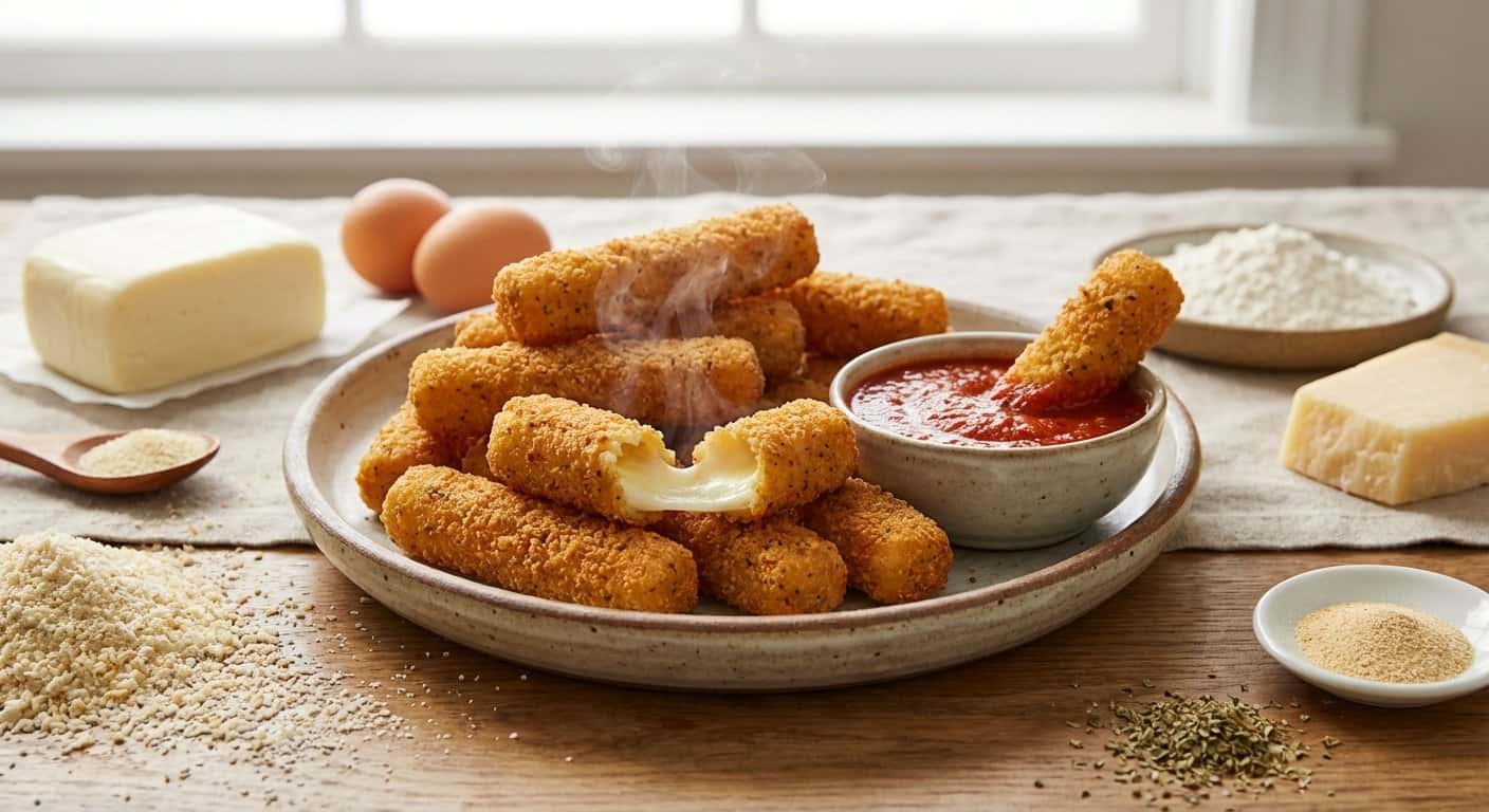 Palitos de Mozzarella Crujientes