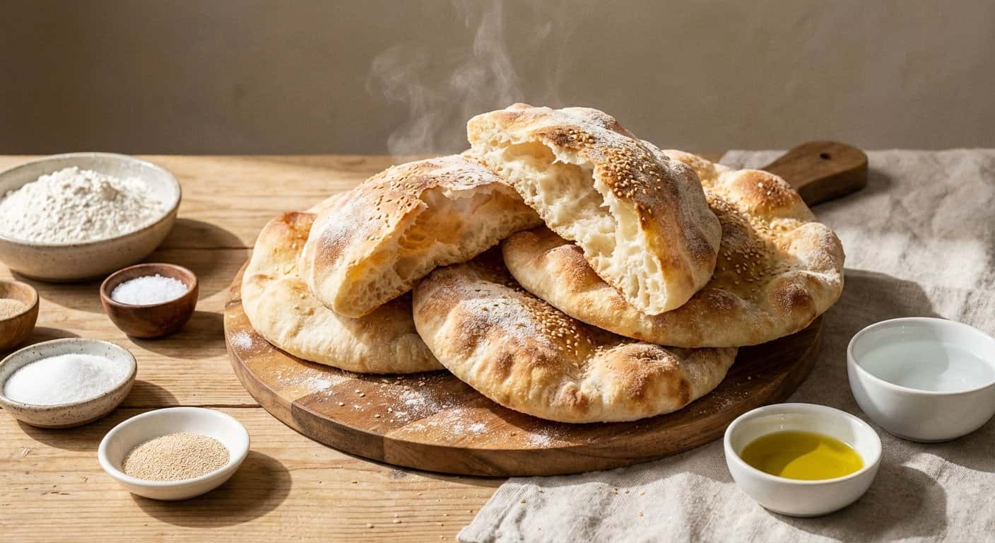 Pan Árabe sin Amasado