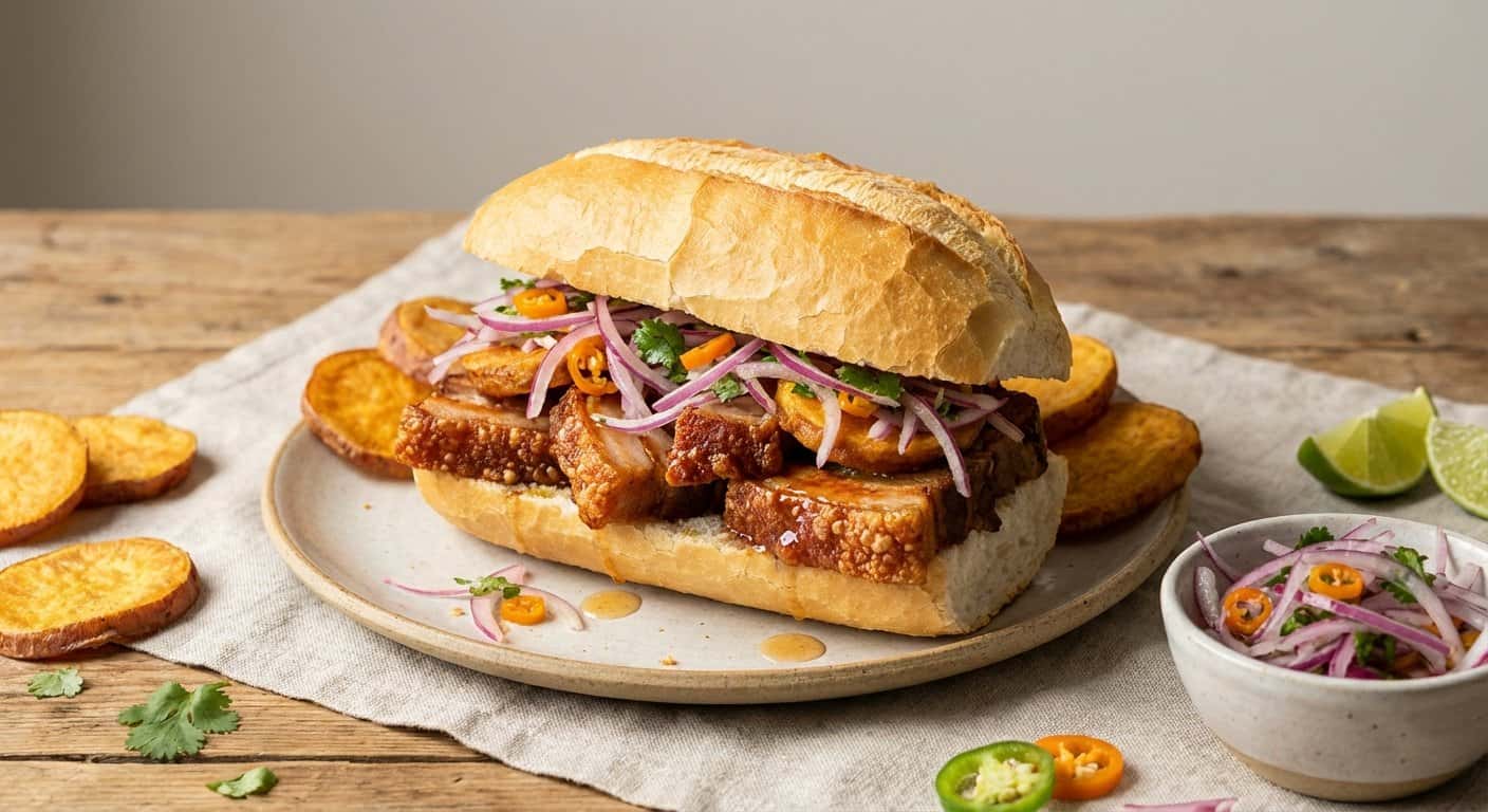 Pan con Chicharrón