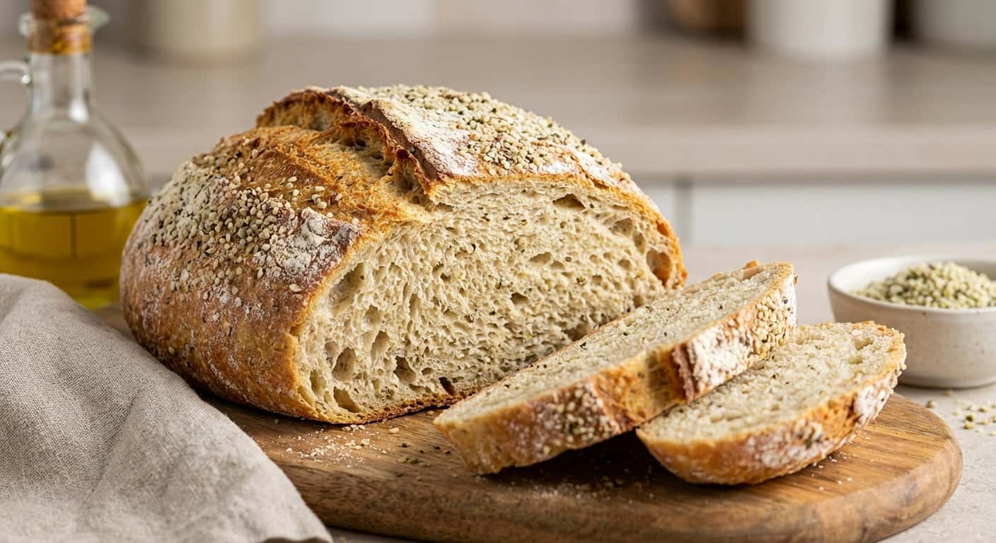 Pan de Harina de Arroz con Cáñamo