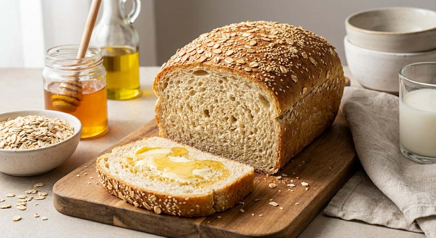 Pan de Harina de Avena Rápido