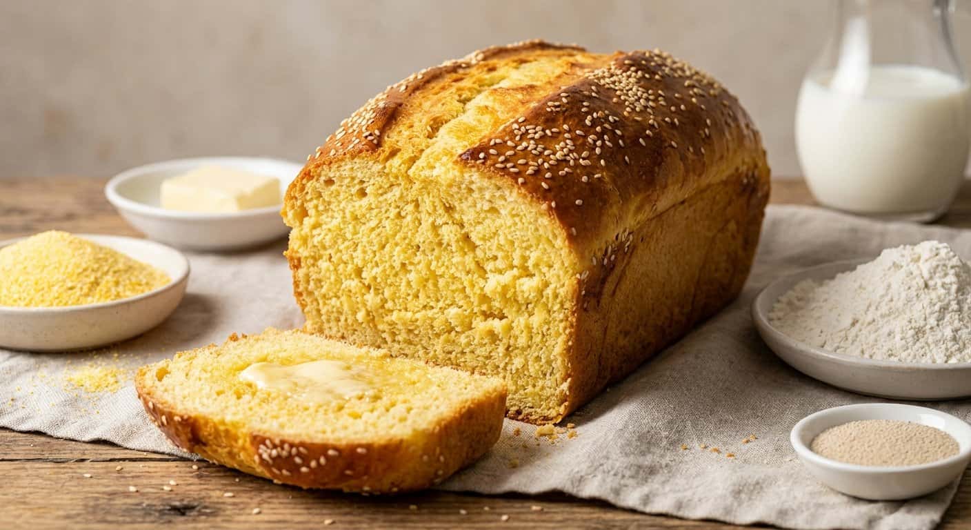 Pan de Harina de Maíz Rápido