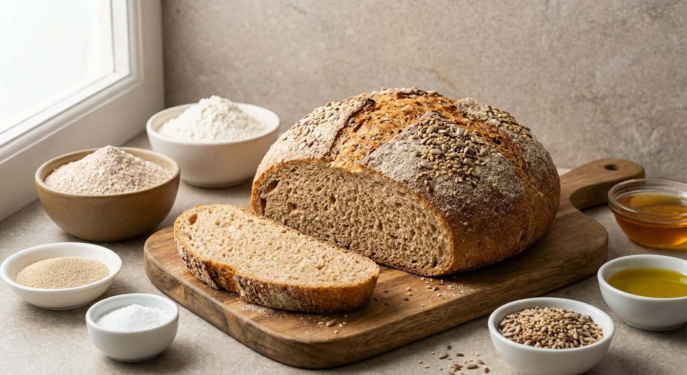 Pan de Harina Integral Rápido