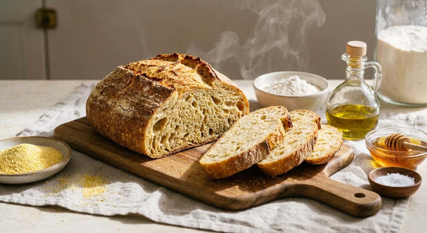 Pan de Maíz de Fermentación Larga