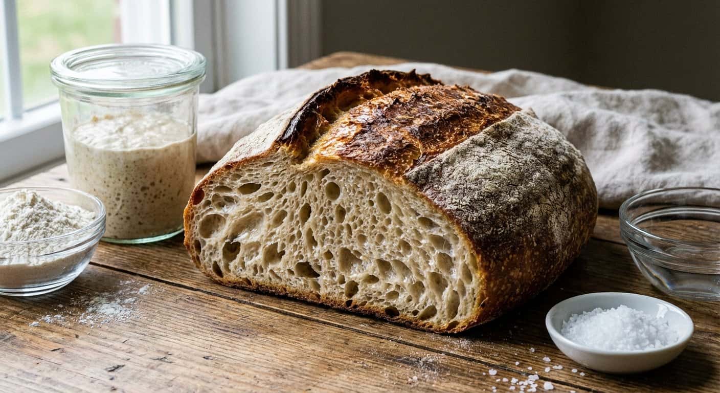 Pan de Masa Madre con Alta Hidratación