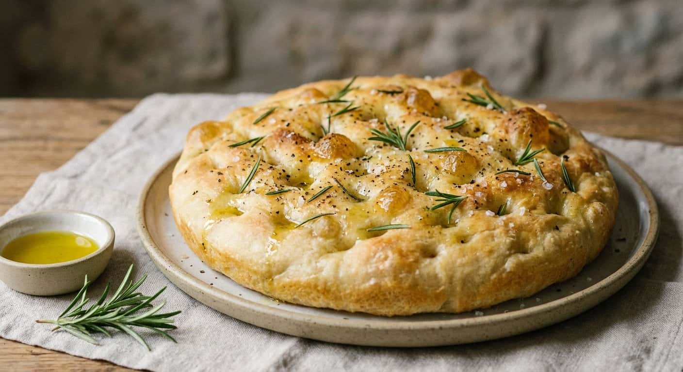 Pan Focaccia con Prefermento