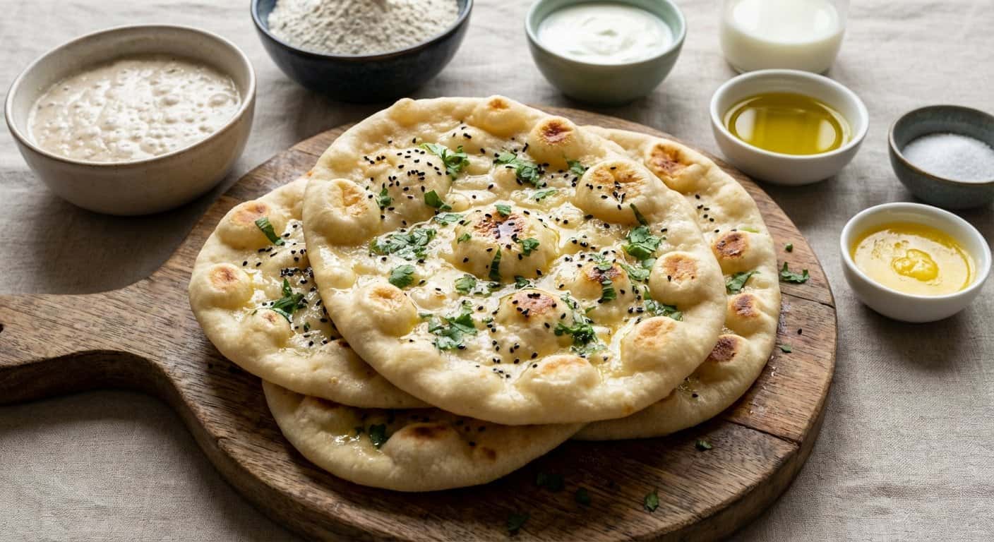 Pan Naan con Prefermento