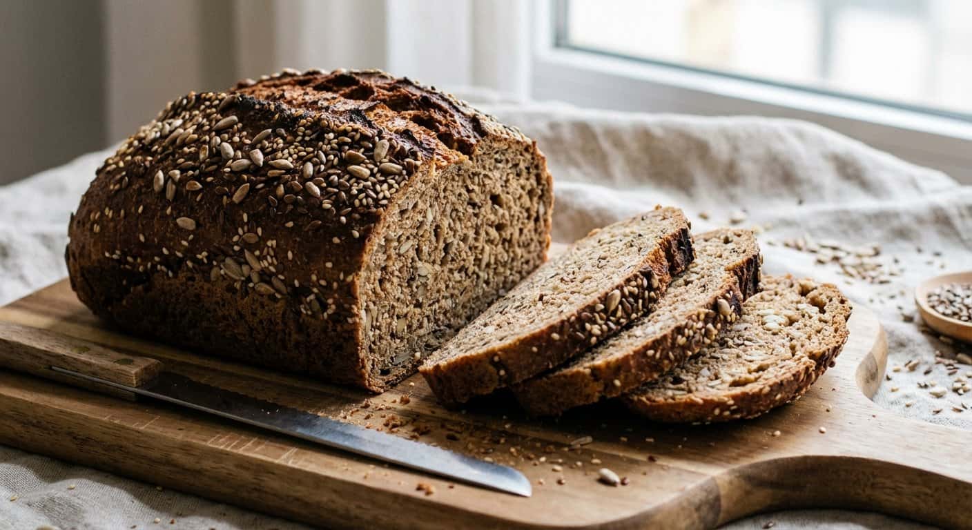 Pan Negro Integral con Semillas