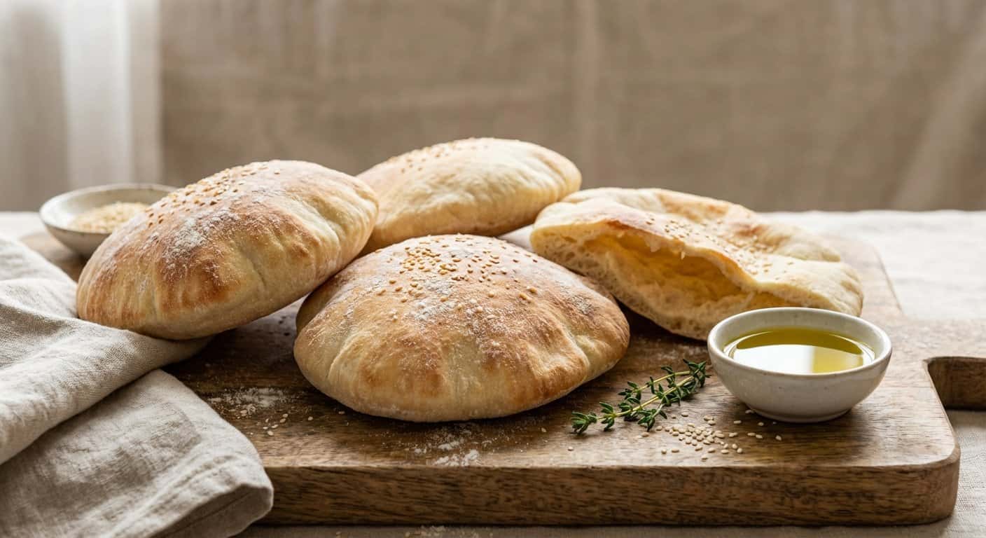 Pan Pita Vegano Casero