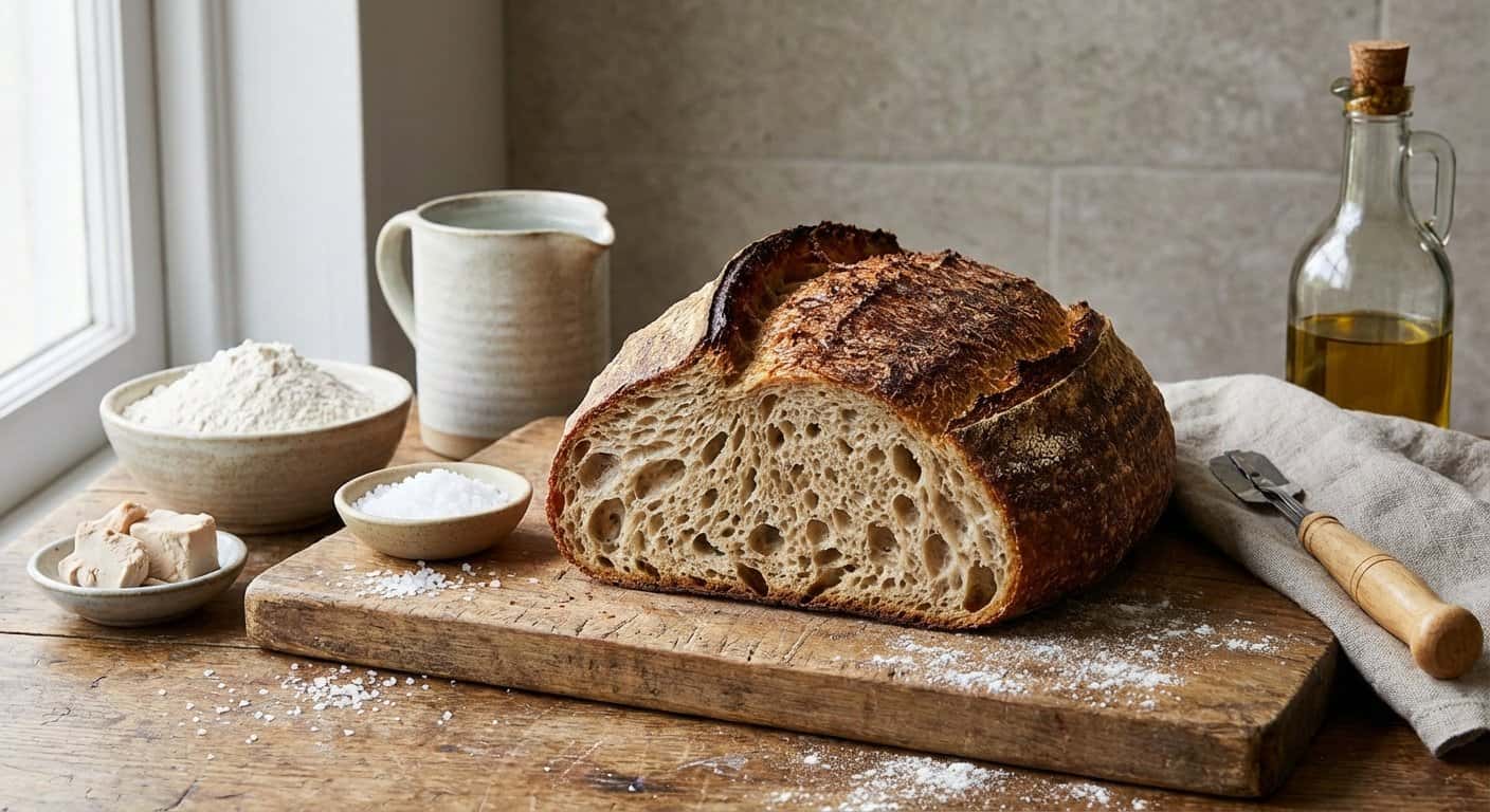 Pan Rústico con Reposo en Frío