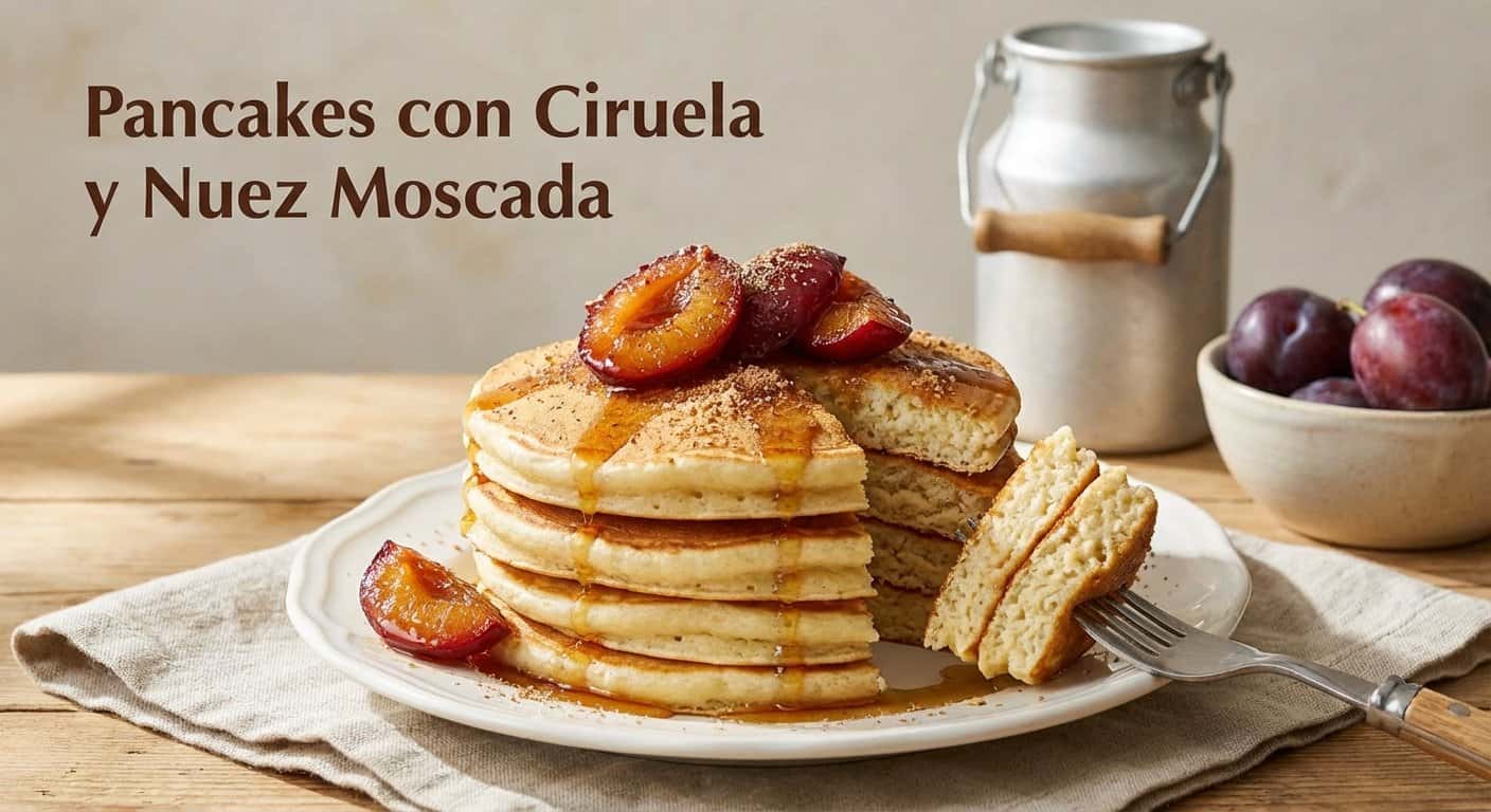 Pancakes con Ciruela y Nuez Moscada