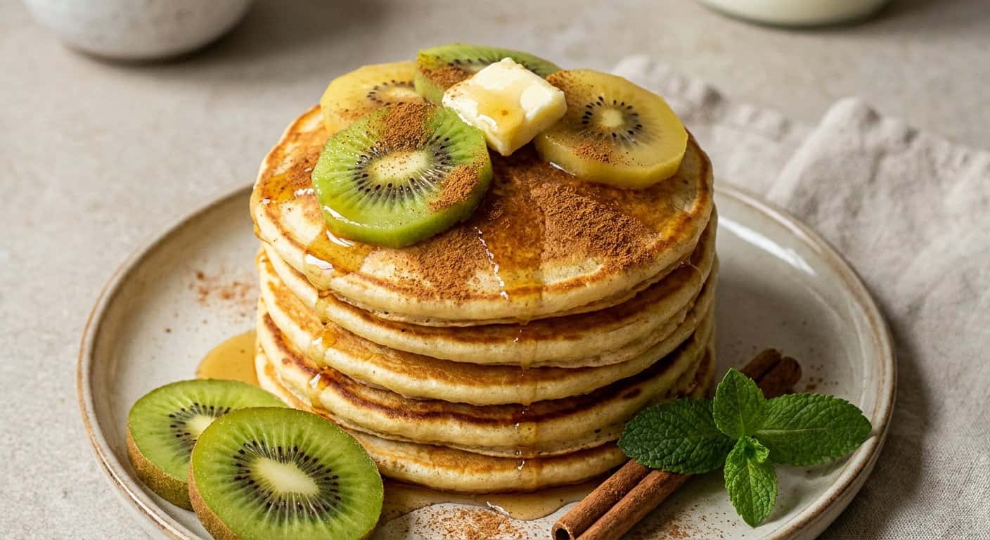 Pancakes con Kiwi y Canela
