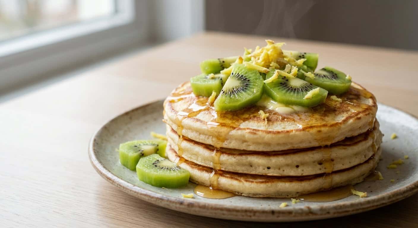 Pancakes con Kiwi y Jengibre
