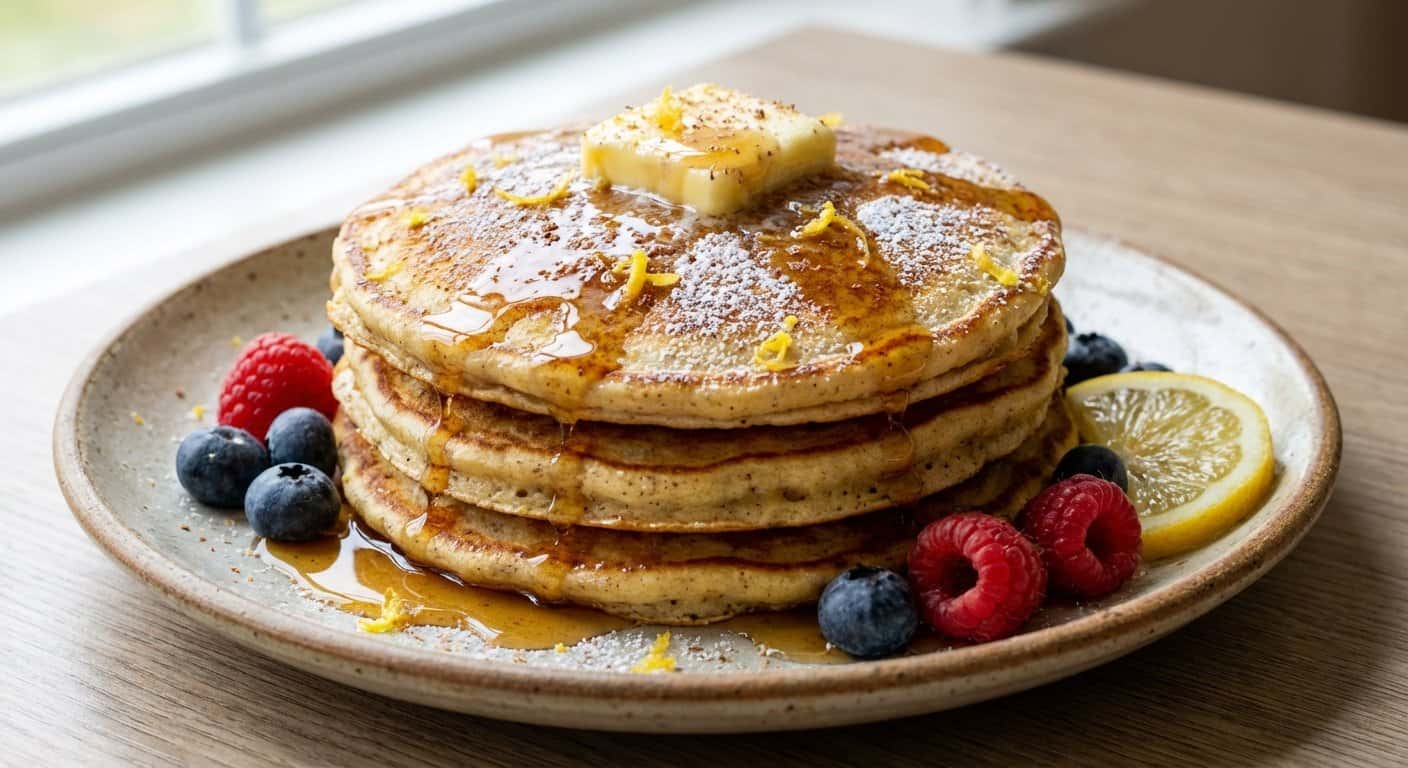 Pancakes con Limón y Nuez Moscada