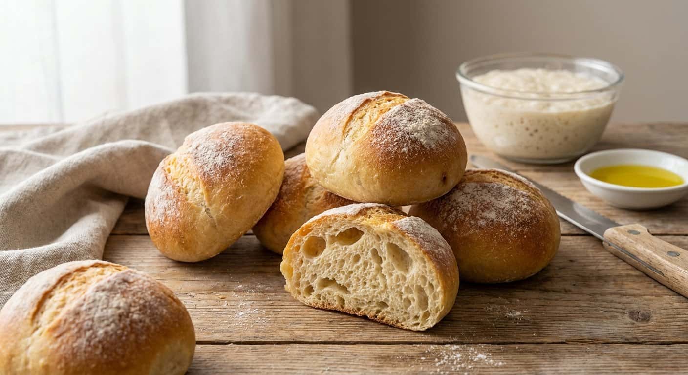 Panecillos con Prefermento