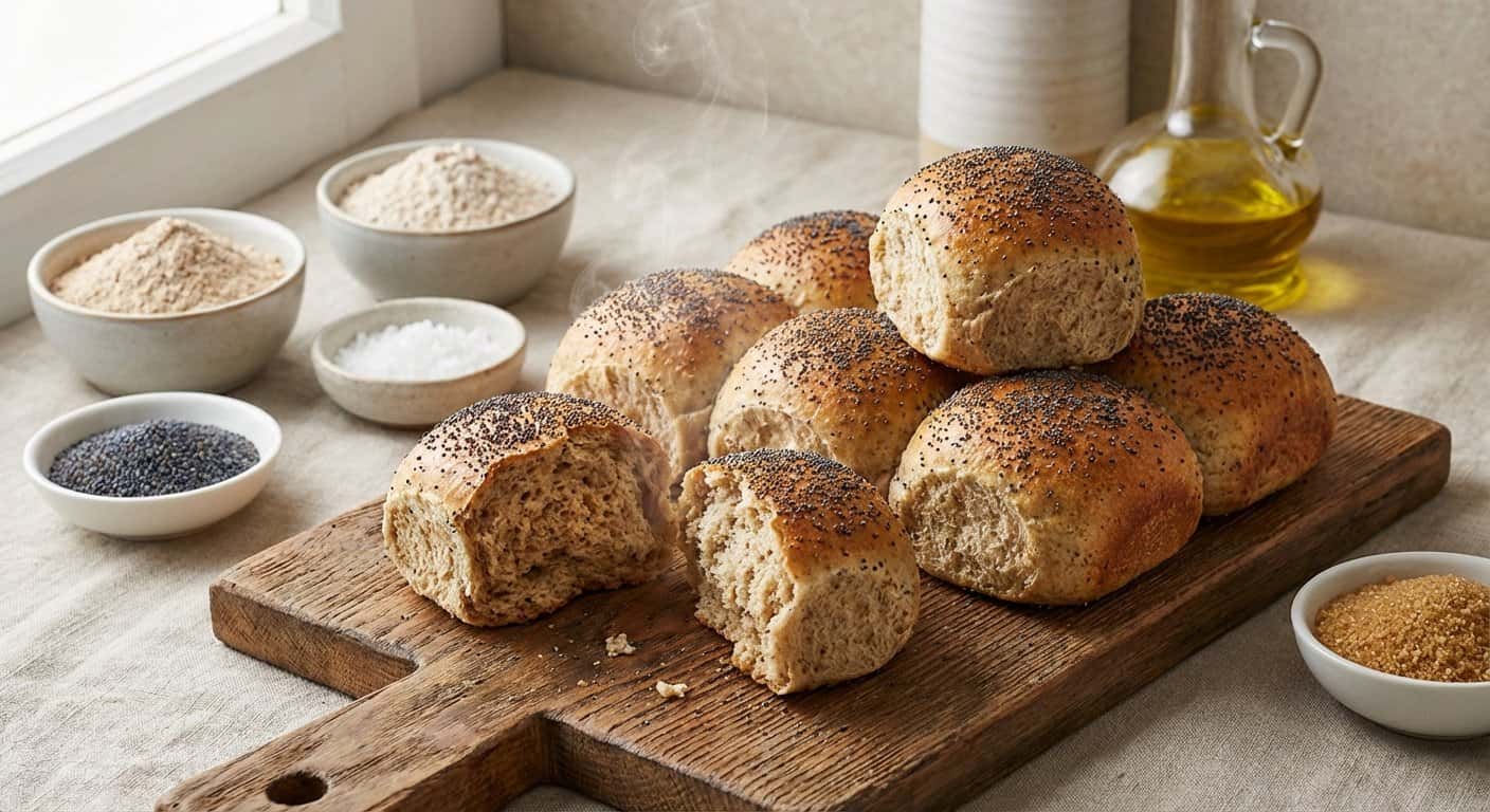 Panecillos de Harina de Trigo Sarraceno con Amapola