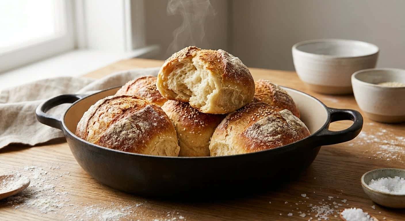 Panecillos Horneados en Olla